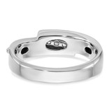 IBGoodman 14k Two-tone Polished Men's Five Stone Ring Mounting