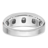 IBGoodman 14k White and Rose Gold Men's Polished 5-Stone 1/4 Carat AA Quality Diamond Ring