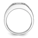 IBGoodman 14k White Gold 1 carat Lab Grown Diamond VS/SI+ G+ Complete Men's Ring - B2-E9B825D3-8152