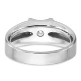 IBGoodman 14k White Gold 1 carat Lab Grown Diamond VS/SI+ G+ Complete Men's Ring - B5-6DE7799D-1217