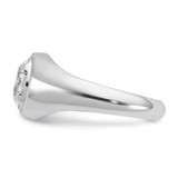 IBGoodman 14k White Gold 1 carat Lab Grown Diamond VS/SI+ G+ Oval Complete Men's Ring - B6-2A7572F2-8204