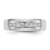 IBGoodman 14k White Gold 1/2 carat Lab Grown Diamond VS/SI+ G+ Complete Men's Band
