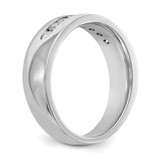 IBGoodman 14k White Gold 1/2 carat Lab Grown Diamond VS/SI+ G+ Complete Men's Band