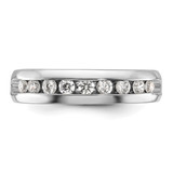 IBGoodman 14k White Gold 1/2 carat Lab Grown Diamond VS/SI+ G+ Nine Stone Complete Polished Men's Ring
