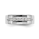 IBGoodman 14k White Gold 1/3 carat Lab Grown Diamond VS/SI+ G+ Complete Men's Band