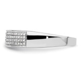 IBGoodman 14k White Gold 1/4 carat Lab Grown Diamond VS/SI+ G+ Complete Men's Band - RM-81773186-4969