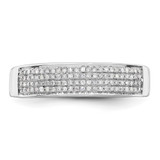 IBGoodman 14k White Gold 1/4 carat Lab Grown Diamond VS/SI+ G+ Complete Men's Band - RM-81773186-4969