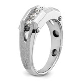 IBGoodman 14k White Gold Five Stone Polished and Satin Men's Ring Mounting