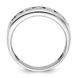 IBGoodman 14k White Gold Men's Polished 1 Carat AA Quality Diamond Ring