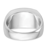 IBGoodman 14k White Gold Men's Polished Rectangular Cluster Ring Mounting