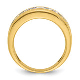 IBGoodman 14k with White Rhodium Men's Polished 1 1/5 Carat AA Quality Diamond Ring