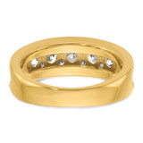 IBGoodman 14k with White Rhodium Men's Polished 1 1/5 Carat AA Quality Diamond Ring
