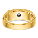 IBGoodman 14k with White Rhodium Men's Polished and Satin 5-Stone 1/2 Carat AA Quality Diamond Ring - B6-C4C24846-7893
