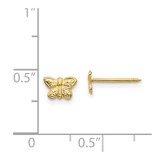 Inverness 14k 7mm Butterfly Earrings