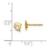 Inverness 14k Dolphin CZ Earrings