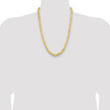 14K 24 inch 6.5mm Byzantine with Lobster Clasp Chain