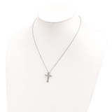 Landstrom's Mt. Rushmore Black Hills Sterling Silver 12K Gold Accents Cross 18 inch Spring Ring Clasp Necklace - QB-6E966B98-9293