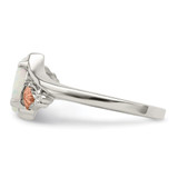 Landstrom's Mt. Rushmore Black Hills Sterling Silver 12K Gold Accents Lab Created Opal Ring - QB-5A894E96-5847