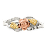 Landstrom's Mt. Rushmore Black Hills Sterling Silver 12K Gold Accents Rose Ring - QB-574D1FA1-7267