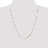 14K 24 inch Carded .5mm Box Link with Spring Ring Clasp Chain