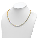 14k 26 1/5 carat Lab Grown Diamond VS/SI+ G+ Complete Round 20 inch Straight Tennis Necklace