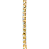 14k 26 1/5 carat Lab Grown Diamond VS+ F+ Complete Round 20 inch Straight Tennis Necklace
