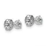 Platinum 1/2 carat Certified Lab Grown Diamond VS+ F+ Round Complete Three Prong Heavyweight Stud Earrings