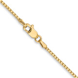 14K 26 inch 1.4mm Box with Lobster Clasp Chain