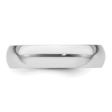 Platinum 5mm Half Round Featherweight Wedding Band Size 8.5
