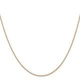 14K 26 inch 1.4mm Round Snake Lobster Clasp Chain
