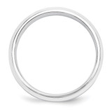 Platinum 5mm Polished Beveled Edge Wedding Band Size 8