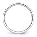 Platinum 5mm Polished Flat Wedding Band Size 10