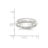 Platinum 5mm Polished Milgrain Comfort-Fit Wedding Band Size 6.5