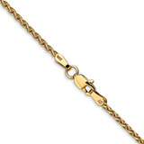 14k 26 inch 1.75mm Parisian Wheat with Lobster Clasp Chain