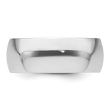 Platinum 8mm Half Round Featherweight Wedding Band Size 8