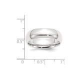 Platinum 8mm Lightweight Comfort-Fit Wedding Band Size 11.5
