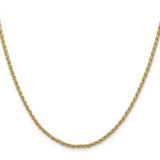 14k 26 inch 2.25mm Parisian Wheat with Lobster Clasp Chain