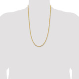 14K 26 inch 2.5mm Byzantine with Lobster Clasp Chain