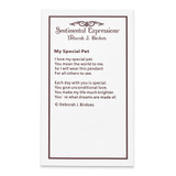 Sentimental Expressions Sterling Silver Rhodium-plated CZ My Special Pet Heart 18in Necklace