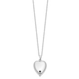 Sentimental Expressions Sterling Silver Rhodium-plated Forever My Baby Ash Holder 18 Inch Necklace