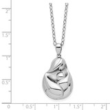 Sentimental Expressions Sterling Silver Rhodium-plated Mine To Keep Mom and Baby 18in Necklace