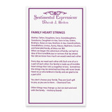 Sentimental Expressions Sterling Silver Rhodium-plated Polished Family Heart Strings 18in Necklace