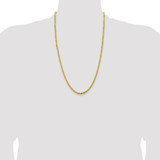 14K 26 inch 3.25mm Byzantine with Lobster Clasp Chain