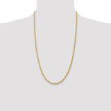 14k 26 inch 3mm Parisian Wheat with Lobster Clasp Chain