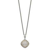 Shey Couture Sterling Silver with 14K Accent 18 Inch Antiqued Diamond Necklace - QT-61BAC469-3870