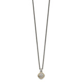Shey Couture Sterling Silver with 14K Accent 18 Inch Diamond Necklace - QT-99AE830A-3686