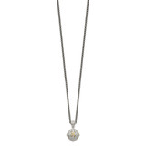 Shey Couture Sterling Silver with 14K Accent 18 Inch Diamond Necklace - QT-C94CF4B1-9040