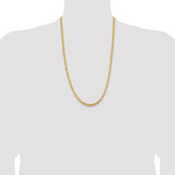14K 26 inch 4mm Byzantine with Lobster Clasp Chain