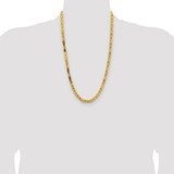 14K 26 inch 5.25mm Byzantine with Lobster Clasp Chain