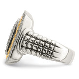 Shey Couture Sterling Silver with 14K Accent Diamond Ring - QT-EF78A079-9990